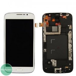 Ecran LCD avec vitre tactile Blanc GALAXY MEGA DUOS i9152