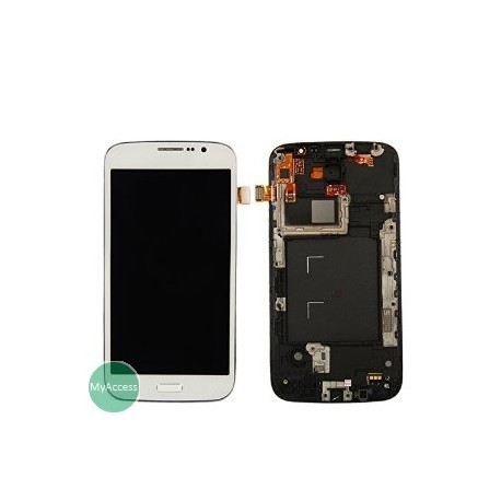Ecran LCD avec vitre tactile Blanc GALAXY MEGA DUOS i9152
