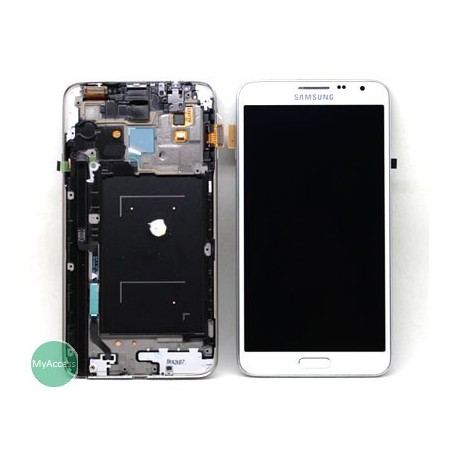Ecran LCD avec vitre tactile Blanc GALAXY NOTE 3 NEO N7505 