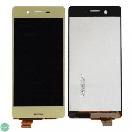 Ecran LCD avec vitre tactile Or SONY XPERIA XA